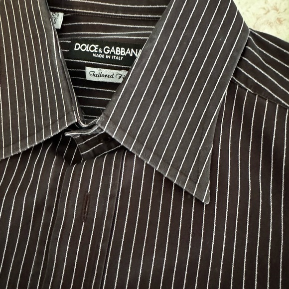Dolce & Gabbana Men's Black Striped Shirt - Picture 2 of 3